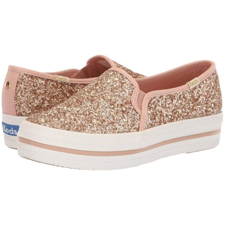 【WEB限定】 ケイト スペード Keds x kate spade new york レディース スニーカー シューズ・靴 Triple Decker KS Glitter Rose Gold, ギフト工房エクセル c654f1aa