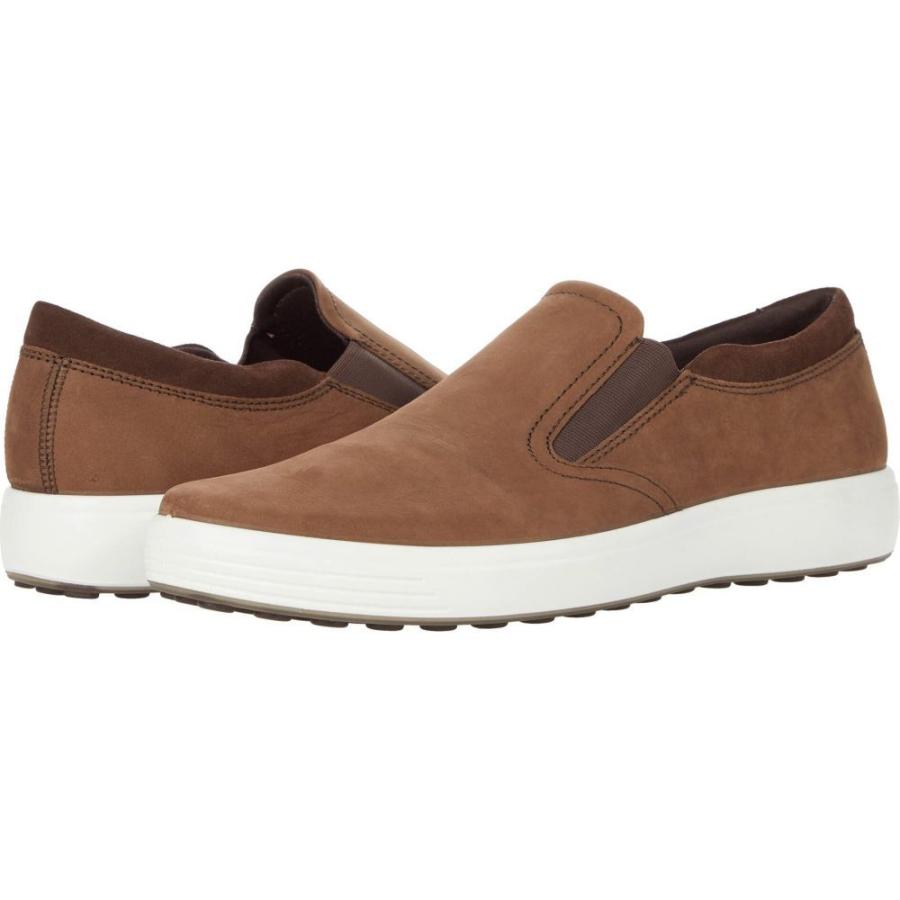 人気 2 0 Slip On 7 Soft シューズ 靴 スリッポン フラット メンズ Ecco エコー シューズ 靴 メンズ スリッポン フラット エコー Ecco Cocoa Suede Nubuck Calf Yak Brown Coffee シューズ