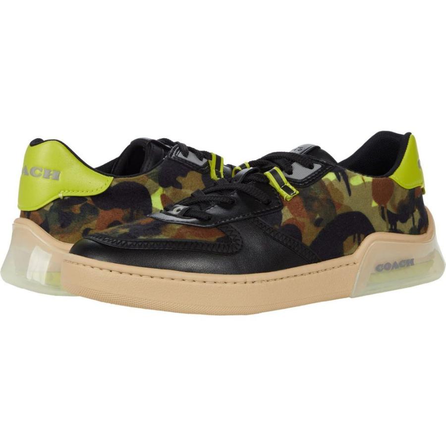 在庫あり 即出荷可 Coach コーチ シューズ 靴 メンズ スニーカー コーチ Coach メンズ Black Court Print Camo Citysole シューズ 靴 スニーカー シューズ