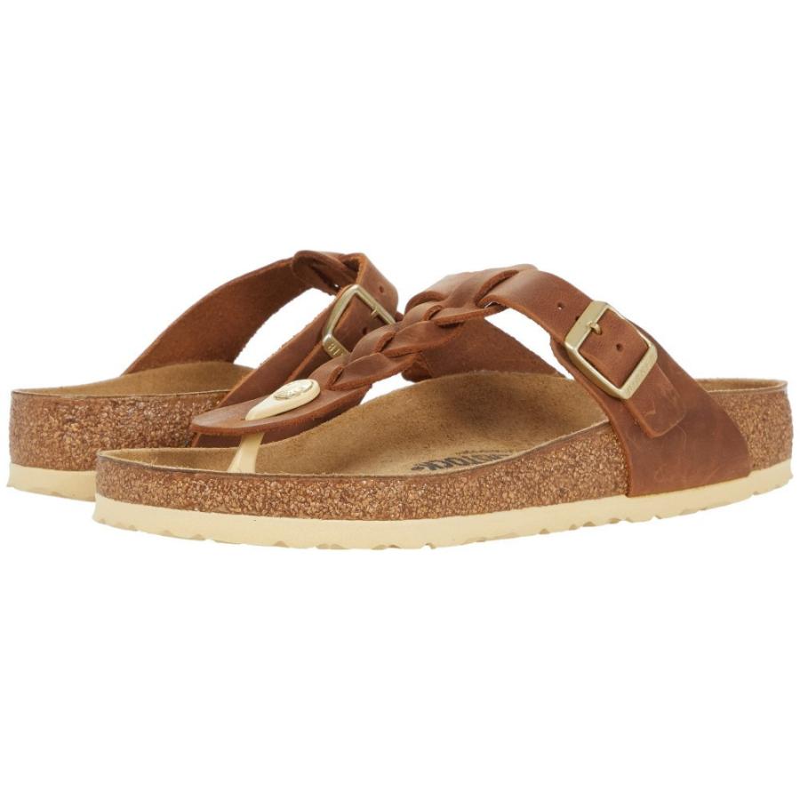 輝く高品質な ビルケンシュトック Birkenstock レディース ビーチサンダル シューズ 靴 Gizeh Braided Cognac Oiled Leather ビーチサンダル サイズ Eu36 Uswomen5 5 5 Regular Hqpt Com