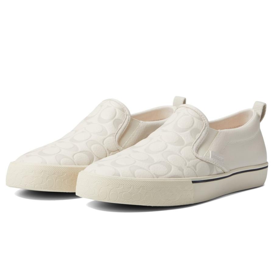 コーチ Coach メンズ スリッポン フラット シューズ 靴 Printed Pebble Slip On Skate Chalk Minimilks Com