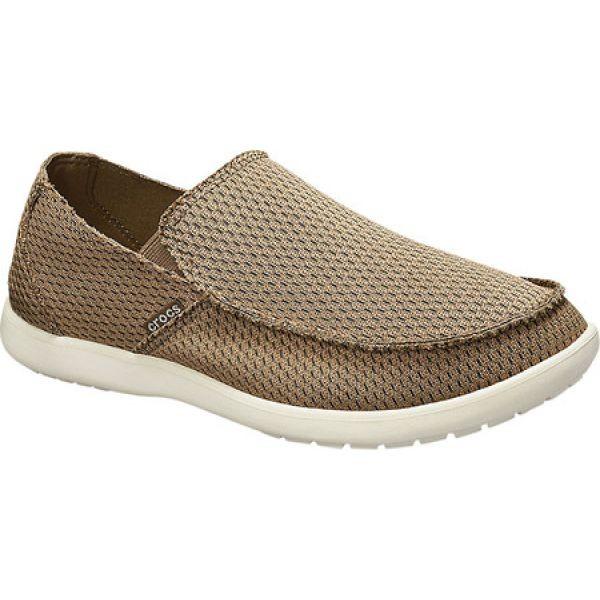 クロックス Crocs メンズ スリッポン フラット スニーカー シューズ 靴 Santa Cruz Hc Slip On Canvas Sneaker Walnut Pymr Go Th