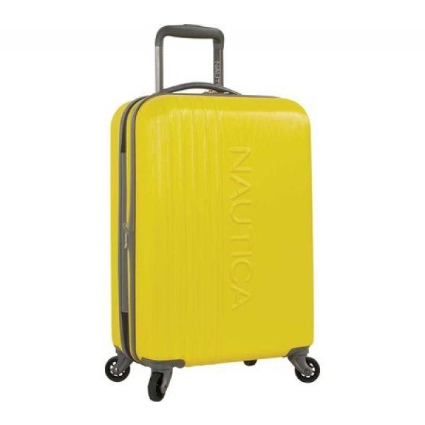 ノーティカ Nautica レディース スーツケース キャリーバッグ ハードサイド バッグ Lifeboat Hardside Spinner Yellow Grey Prettyfunnyballoons Com
