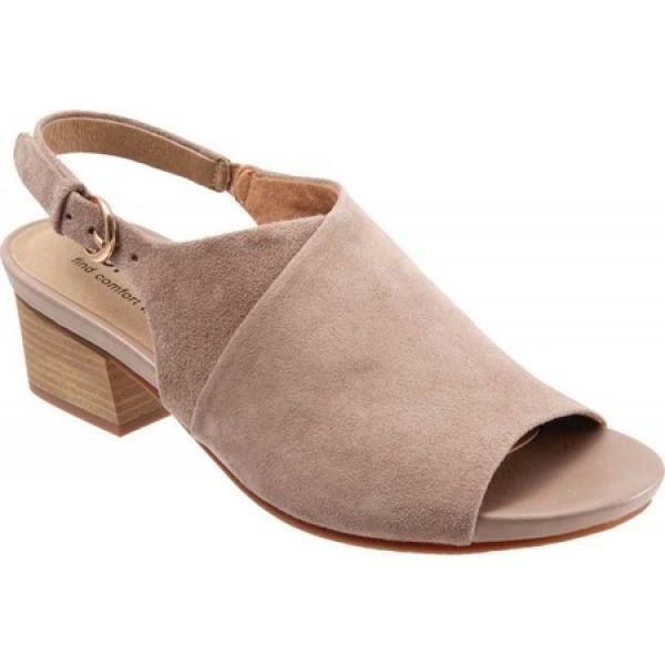新到着 ソフトウォーク SoftWalk レディース ヒール シューズ・靴 Pomona Block Heel Slingback Taupe, 川辺町 3981cc1f