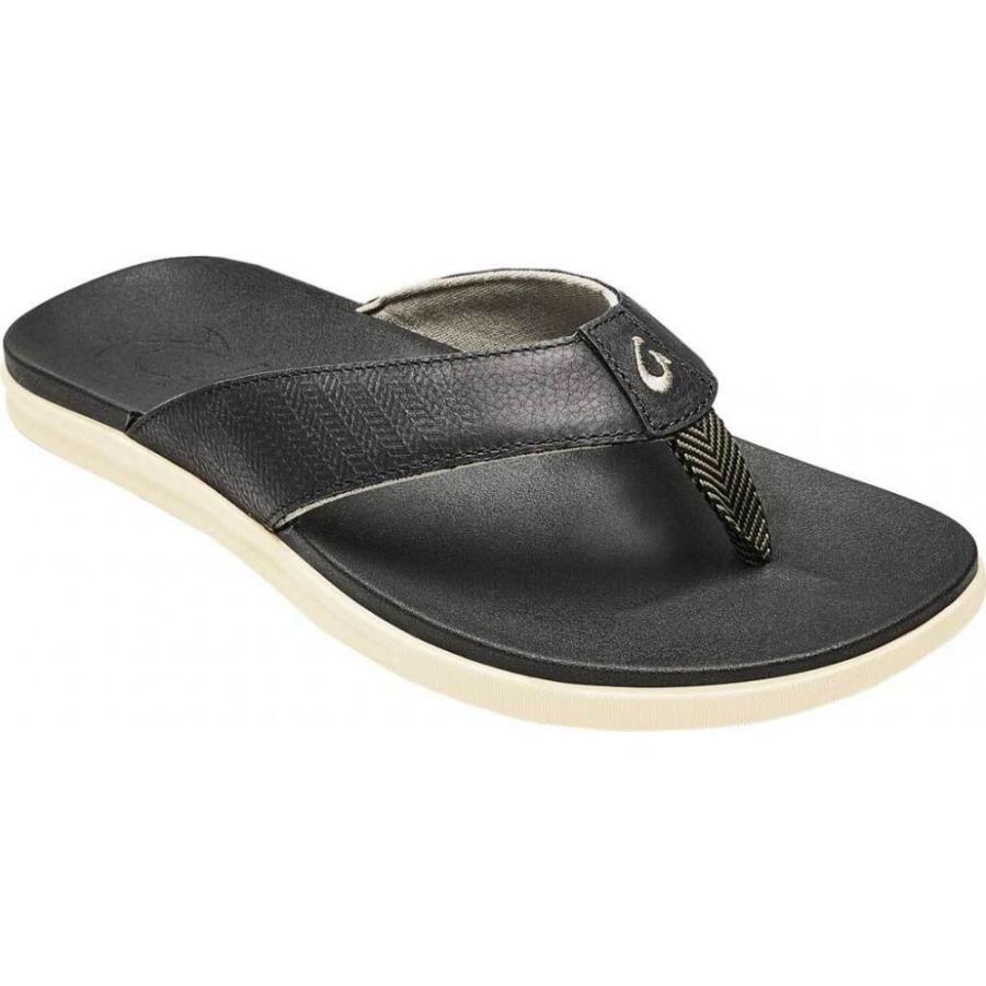 激安商品 ビーチサンダル オルカイ Olukai メンズ Nubuck Waxed Black Black Flop Flip Alania シューズ 靴 ビーチサンダル メンズ Olukai オルカイ シューズ 靴 サンダル