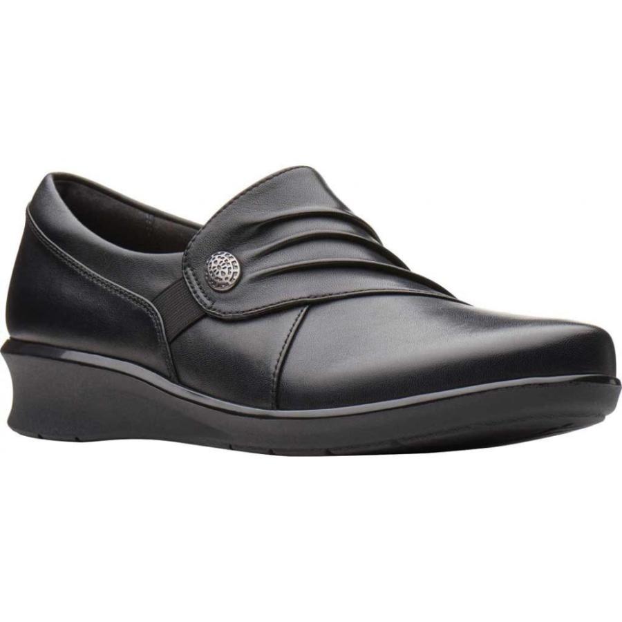 高価値 Clarks Leather Black Slip On Roxanne Hope シューズ 靴 スリッポン フラット レディース Clarks クラークス レディース スリッポン フラット クラークス シューズ Savannah Osc Com