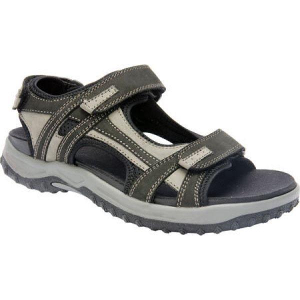 代引不可 ドリュー Drew メンズ サンダル シューズ 靴 Warren Black Grey Nubuck お歳暮 Www Technet 21 Org