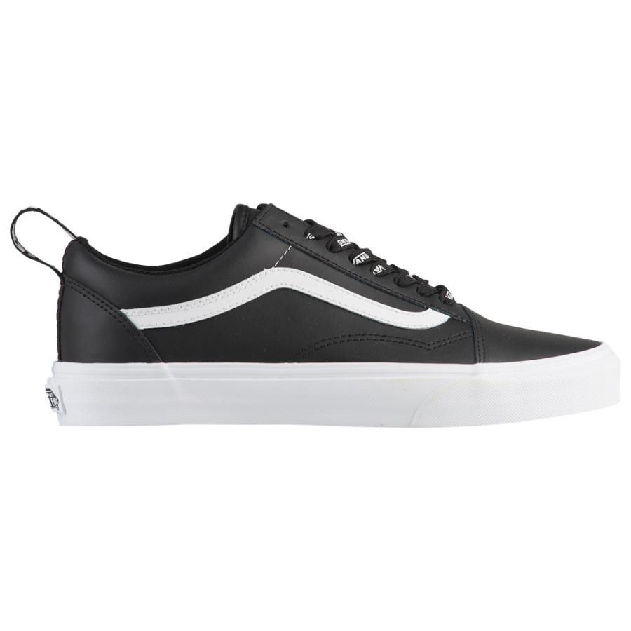 vans old skool black leather