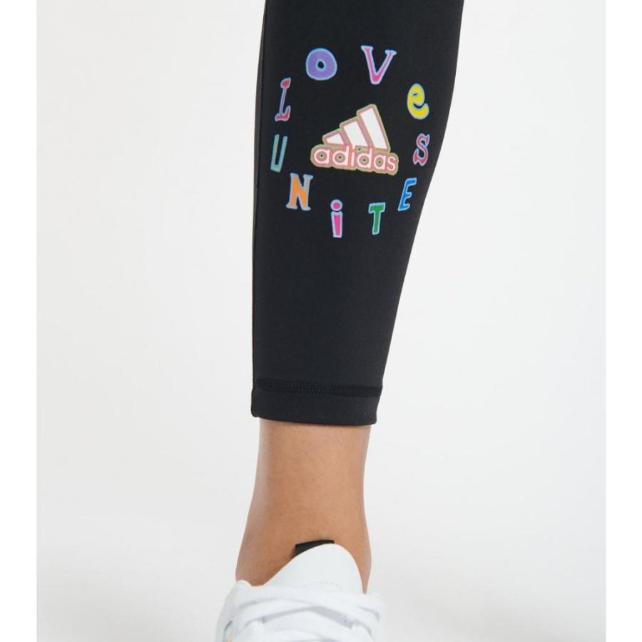 通販激安 アディダス Adidas スパッツ レギンス Black Multi Tights This Believe Unites Love インナー 下着 スパッツ レギンス レディース Adidas アディダス レディース 下着 靴下 部屋着 Bredgade28 Dk
