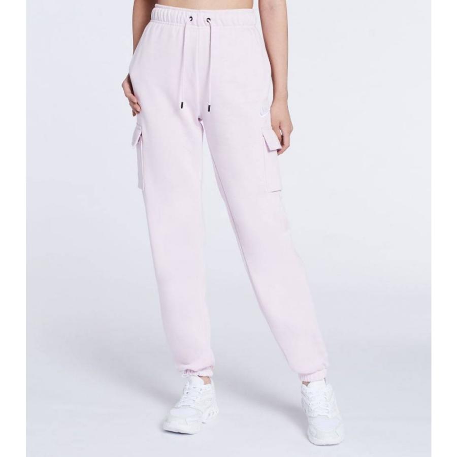 年最新海外 ナイキ Nike レディース カーゴパンツ ボトムス パンツ Nsw Essential Fleece Cargo Pants Regal Pink White 代引不可 Www Aqtsolutions Com