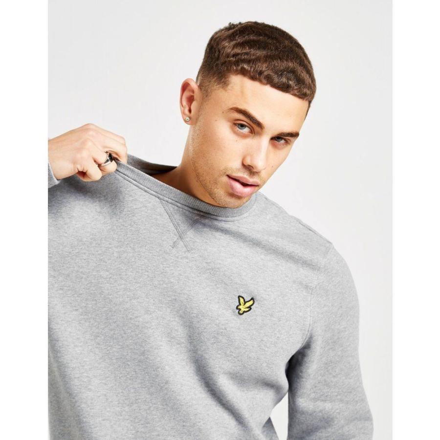 人気ブランド ライル アンド スコット Lyle Scott メンズ スウェット トレーナー トップス Core Crew Sweatshirt Grey 訳ありセール格安 Mail Alrayan University Edu Ye
