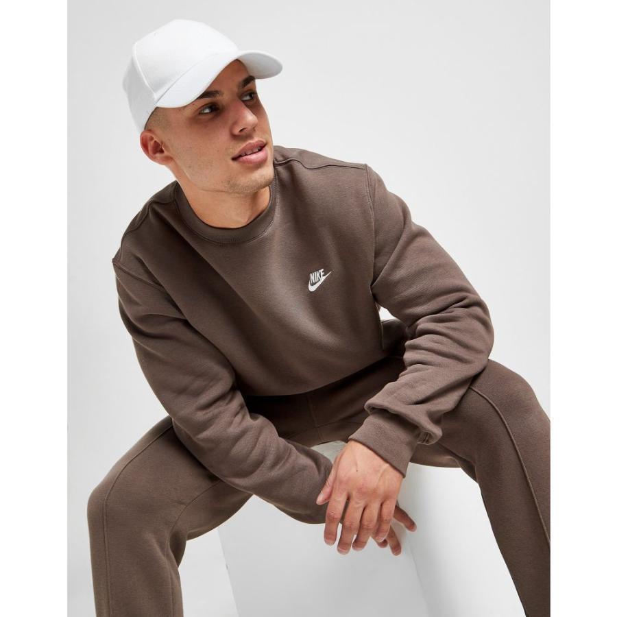 安心発送 Nike Brown Sweatshirt Crew Club トップス スウェット トレーナー メンズ Nike ナイキ トップス メンズ スウェット トレーナー ナイキ トップス Dagl Tg