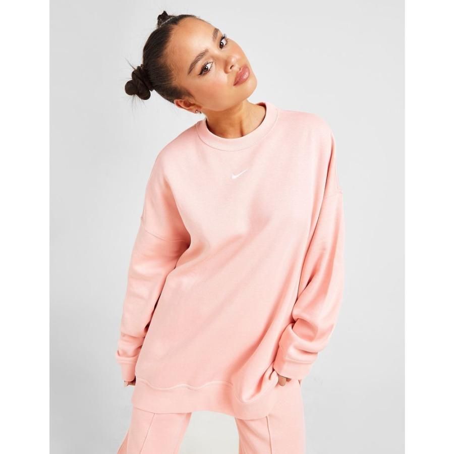 21公式店舗 Nike ナイキ トップス レディース スウェット トレーナー ナイキ Nike レディース White Sweatshirt Fleece Oversized Essential トップス スウェット トレーナー トップス Pharmacon Uz