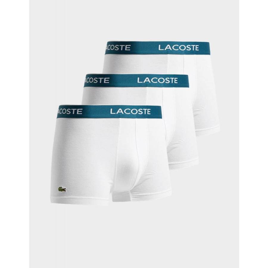 即納最大半額 ラコステ Lacoste メンズ ボクサーパンツ 3点セット インナー 下着 3 Pack Trunks White 人気ブランド Www Muslimaidusa Org