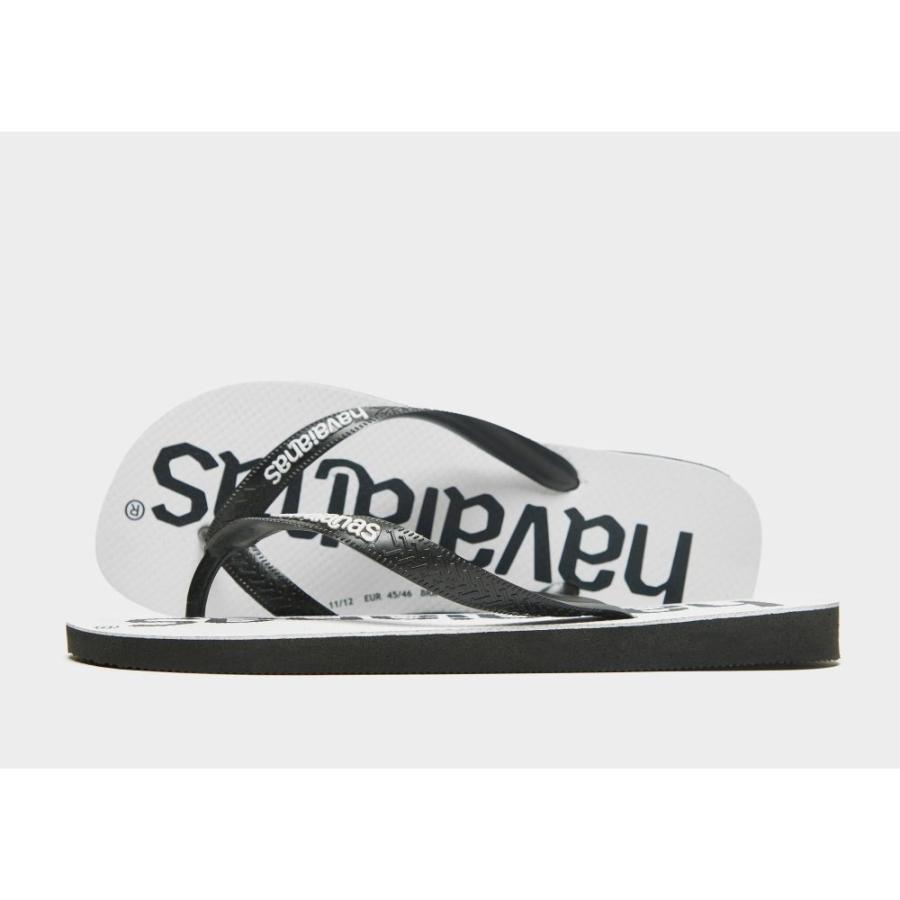 新しいコレクション Havaianas ハワイアナス シューズ 靴 メンズ ビーチサンダル ハワイアナス Havaianas メンズ Black Flops Flip 2 Logomania シューズ 靴 ビーチサンダル サンダル