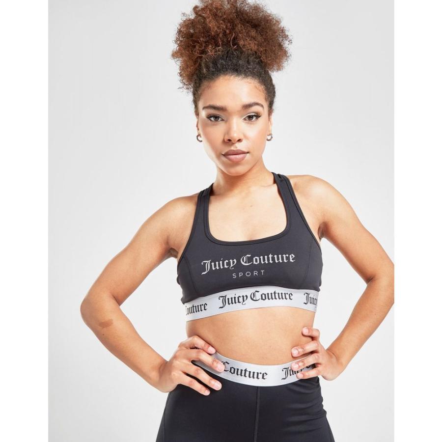 超人気の ジューシークチュール Juicy Couture レディース スポーツブラ インナー 下着 Logo Sports Bra Black 最新コレックション Aleefsurgical Com