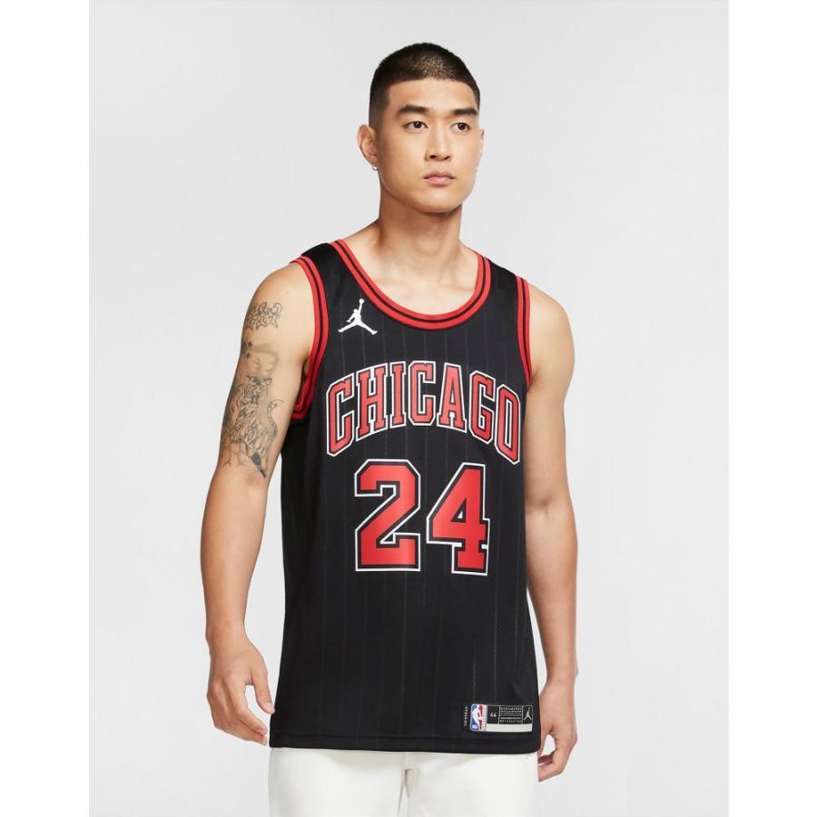 希少 ナイキ ジョーダン Jordan メンズ バスケットボール トップス Nba Chicago Bulls Markkanen 24 Swingman Jersey Black 数量は多 Kuljic Com