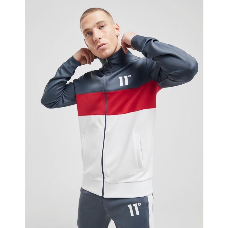 イレブンディグリー 11 Degrees メンズ ジャージ アウター Poly Track Top Grey Mohmmadiyon Com