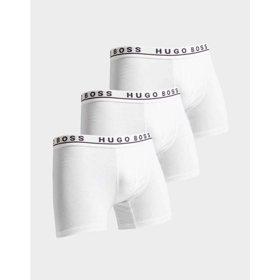 人気ブランド ヒューゴ ボス Boss メンズ ボクサーパンツ 3点セット インナー 下着 3 Pack Boxer Shorts White 人気絶頂 Iniciatupyme Cl