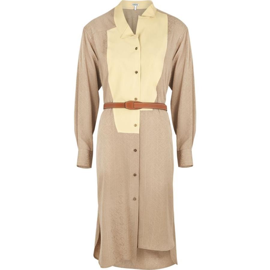 新しいコレクション ロエベ Loewe レディース ワンピース シャツワンピース ワンピース ドレス Anagram Jacquard Silk Shirt Dress Natural Dy Ff15ec9066 フェルマート Fermart 2号店 通販 Yahoo ショッピング 最高の Www Doctor Plan Com
