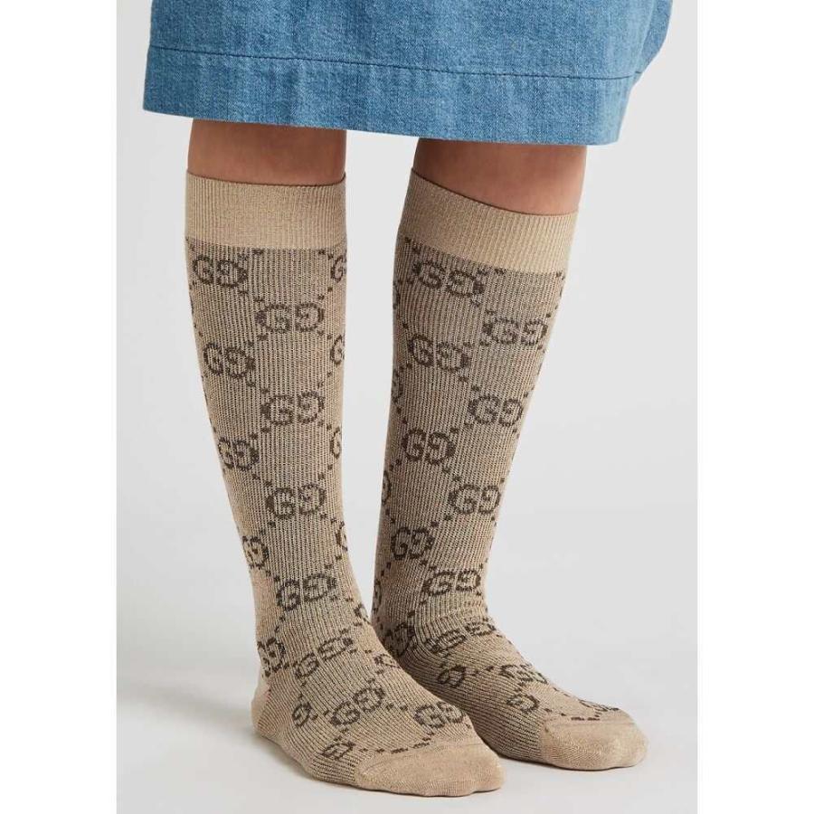 グッチ Gucci レディース ソックス インナー 下着 Gg Intarsia Metallic Knit Socks Brown Dy Ffe1 フェルマート Fermart 2号店 通販 Yahoo ショッピング