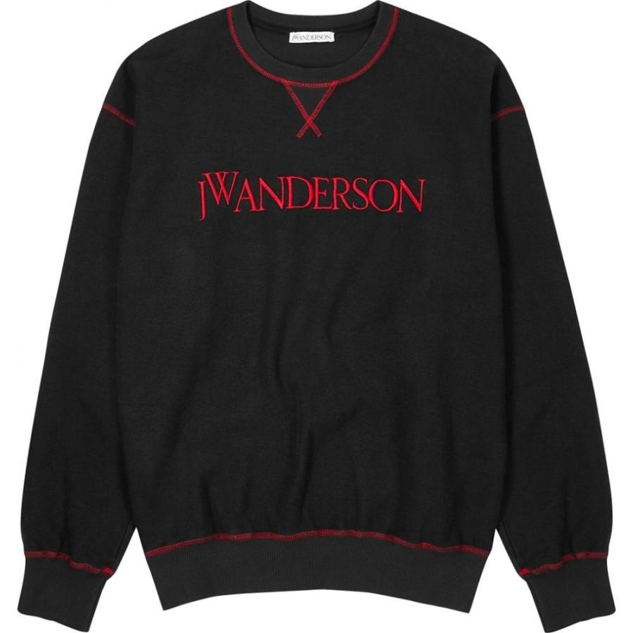 J W アンダーソン Jw Anderson メンズ スウェット トレーナー トップス Black Logo Embroidered Terrycloth Sweatshirt Black Dy Ff314fa92d フェルマート Fermart 2号店 通販 Yahoo ショッピング
