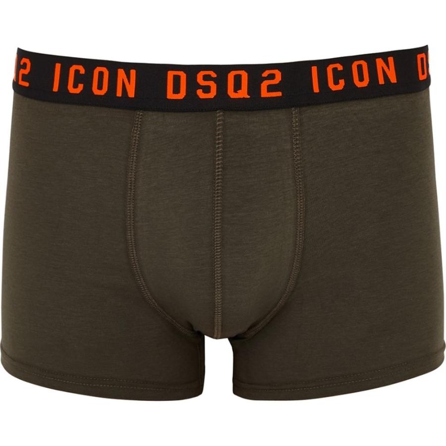 独創的 ディースクエアード Dsquared2 メンズ ボクサーパンツ インナー 下着 Icon Green Stretch Cotton Boxer Briefs Green 安心の定価販売 Homeofmalones Com