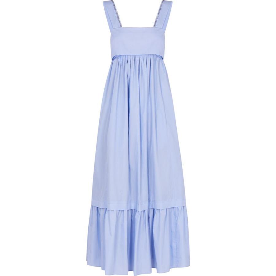 最終値下げ Chloe クロエ ワンピース ドレス レディース ワンピース クロエ Chloe レディース Blue Dress Midi Cotton Poplin Blue Light ワンピース ドレス ミドル丈 ワンピース ワンピース チュニック