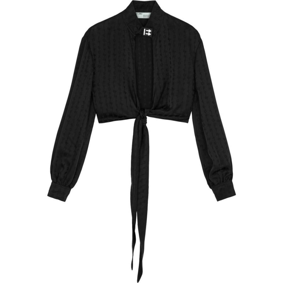 オフホワイト Off White レディース ベアトップ チューブトップ クロップド トップス Black Logo Cropped Satin Top Black Prettyfunnyballoons Com
