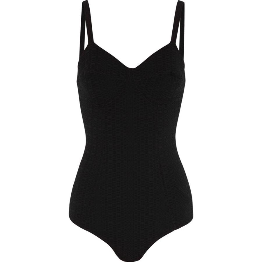 Fernandez Lisa ワンピース マリー フェルナンデス Marie ワンピース レディース Seersucker リサ Goldwyn Black 水着 ビーチウェア Goldwyn Swimsuit Black