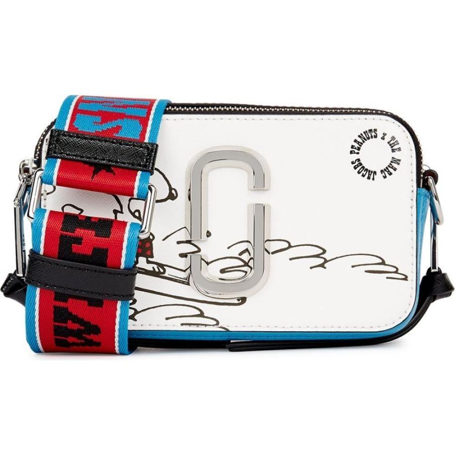 希少 大人気 マーク ジェイコブス Marc Jacobs レディース ショルダーバッグ バッグ X Peanuts The Snapshot Leather Cross Body Bag White 限定製作 Gestion Etechnologies Shop