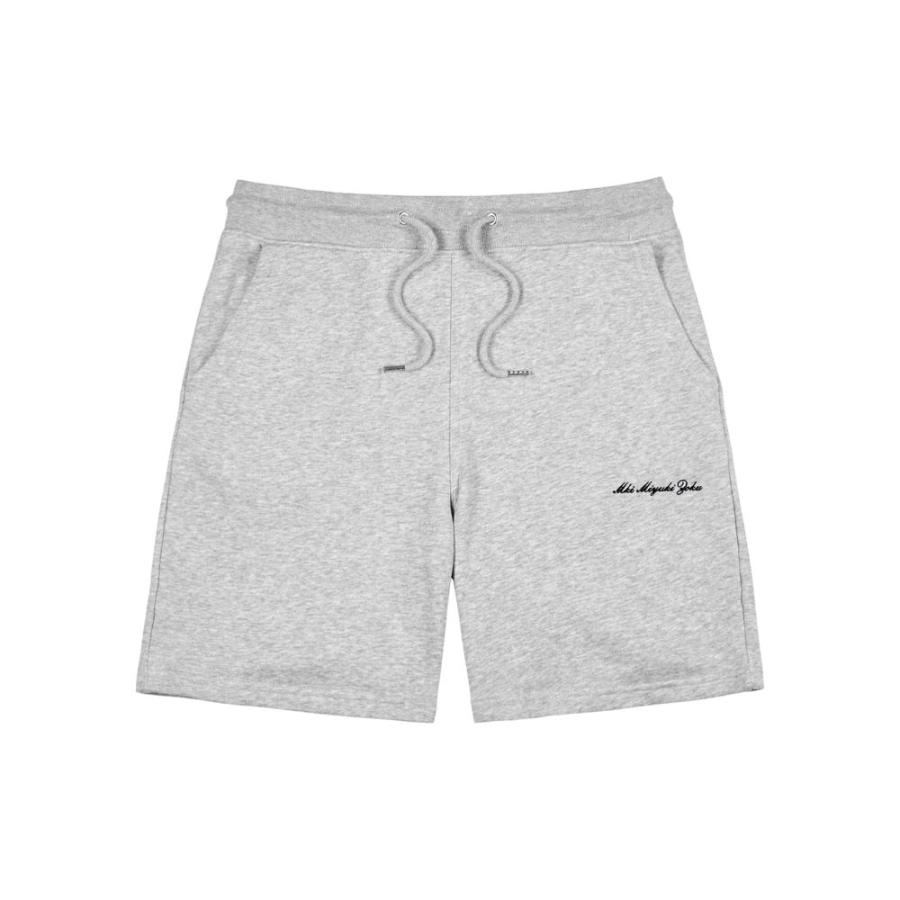 Mki Miyuki Zoku ミキミユキゾク ショートパンツ メンズミキミユキゾク Mki Miyuki Zoku メンズ ショートパンツ ボトムス・パンツ Embassy Grey Logo Jersey Shorts Grey