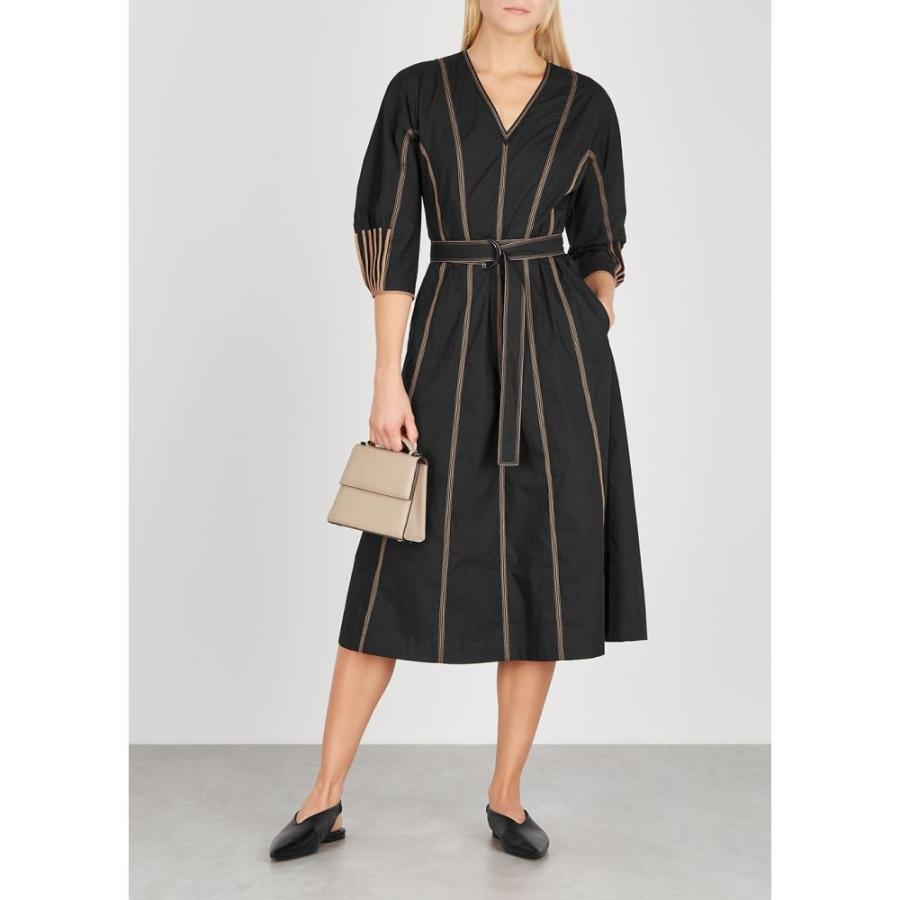 残りわずか ボディス Bodice レディース ワンピース ミドル丈 ワンピース ドレス Black Cotton Midi Dress Black 定番人気 Www Yalaphone Com