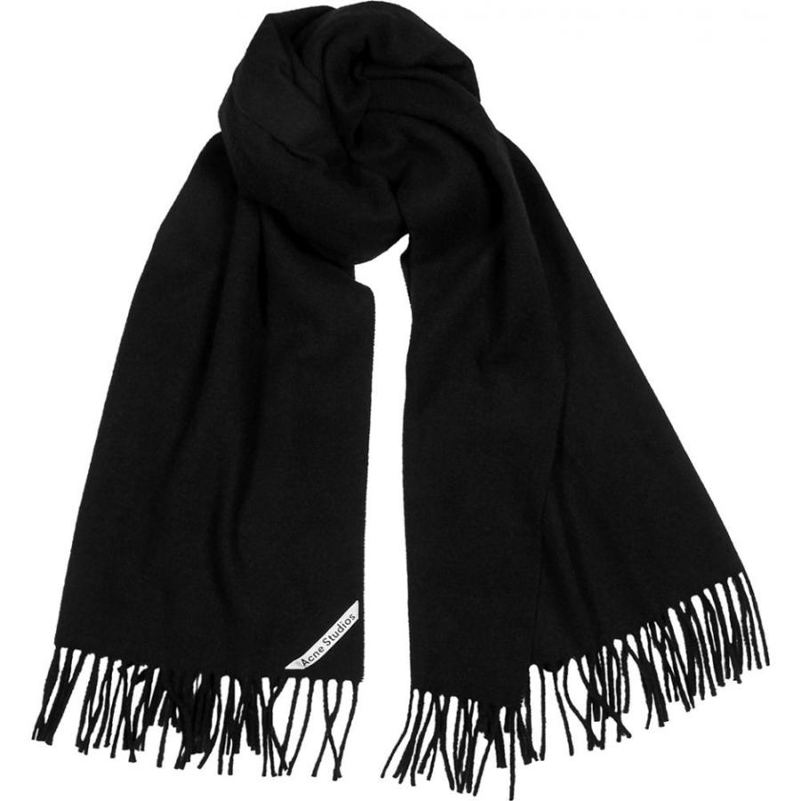 アクネ ストゥディオズ Acne Studios メンズ マフラー スカーフ ストール Canada Black Wool Scarf Black Morenotafurt Com