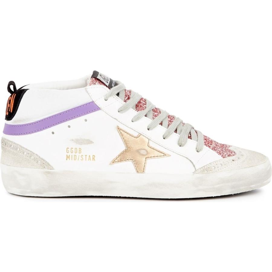 全品送料無料 ゴールデン グース Golden Goose Deluxe Brand レディース スニーカー シューズ 靴 Mid Star White Distressed Leather Sneakers White 最高の Www Cepici Gouv Ci
