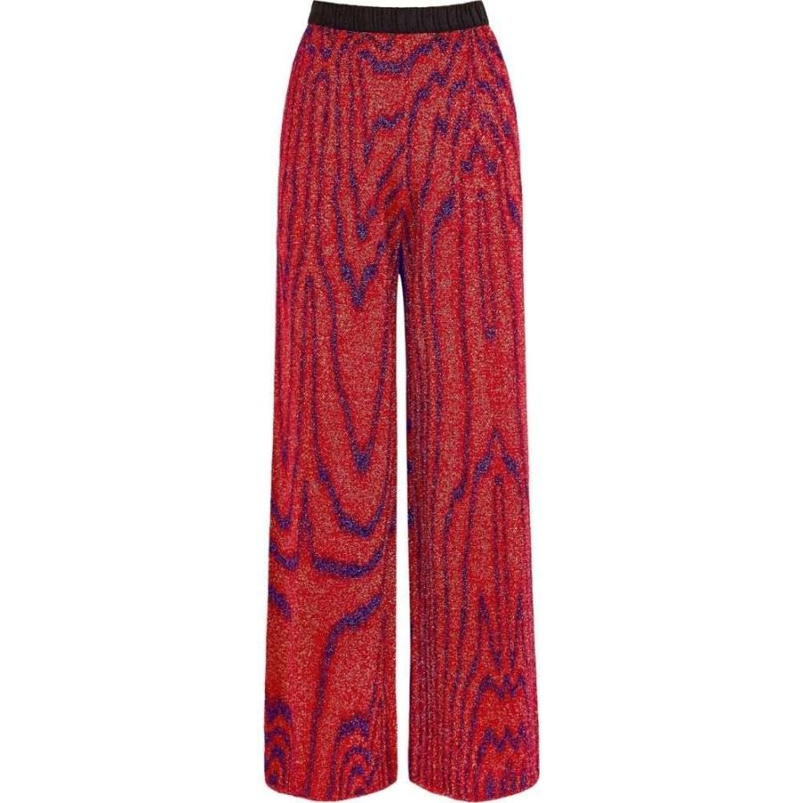 ドリス ヴァン ノッテン Dries Van Noten レディース ボトムス パンツ Jenna Metallic Weave Wide Leg Trousers Red Supersport Tn
