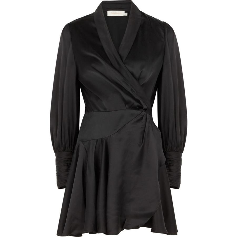 売り尽くしセール ジマーマン Zimmermann レディース パーティードレス ラップドレス ワンピース ドレス Black Silk Satin Wrap Dress Black Dy Ff9e0db862 フェルマート Fermart 2号店 通販 Yahoo ショッピング 待望の再入荷 Intparcelservice Com