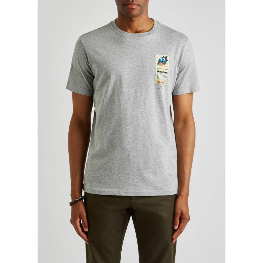 独特な トップス メンズ Tシャツ ポールスミス Smith Paul Ps ポールスミス Grey T Shirt Cotton Printed Grey トップス Tシャツ メンズ Smith Paul Ps Tシャツ カットソー Dagl Tg