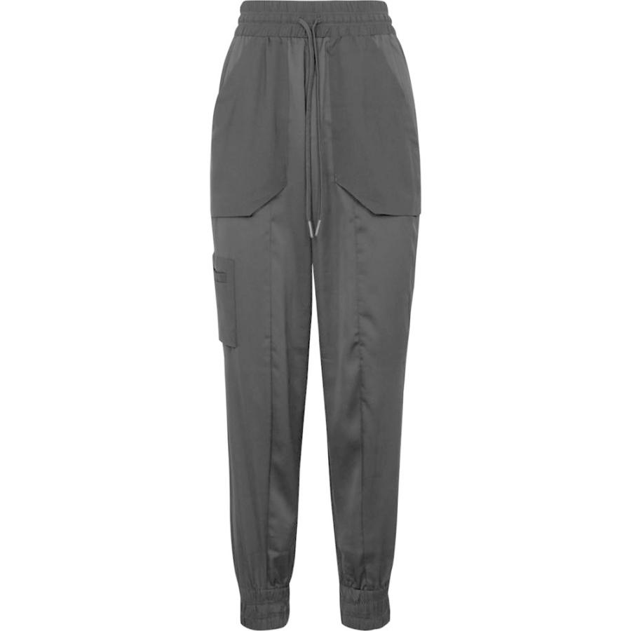 代引不可 ハイ High レディース スウェット ジャージ ボトムス パンツ Daze Black Cropped Satin Sweatpants Black 爆安プライス Www Gran Gusto It