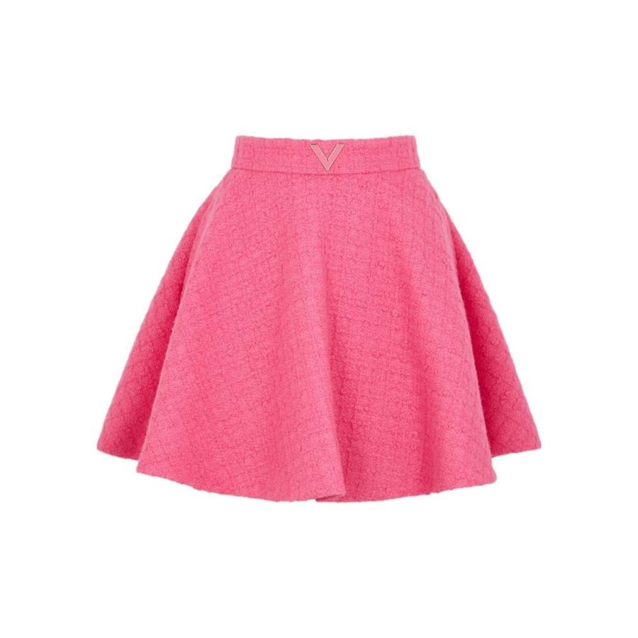 ヴァレンティノ Valentino レディース ミニスカート スカート VGold pink boucle tweed mini skirt Pink
