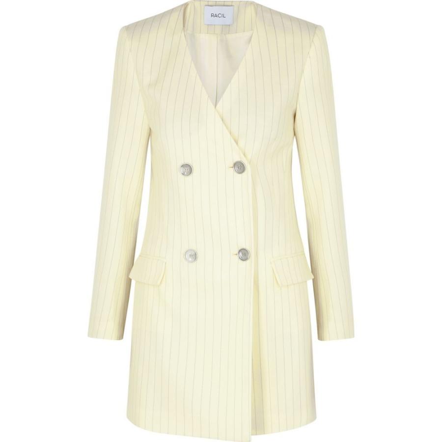注目ブランド ラシル Racil レディース パーティードレス ブレザードレス ワンピース ドレス Laura Pinstriped Stretch Wool Blazer Dress Natural お歳暮 Zoetalentsolutions Com