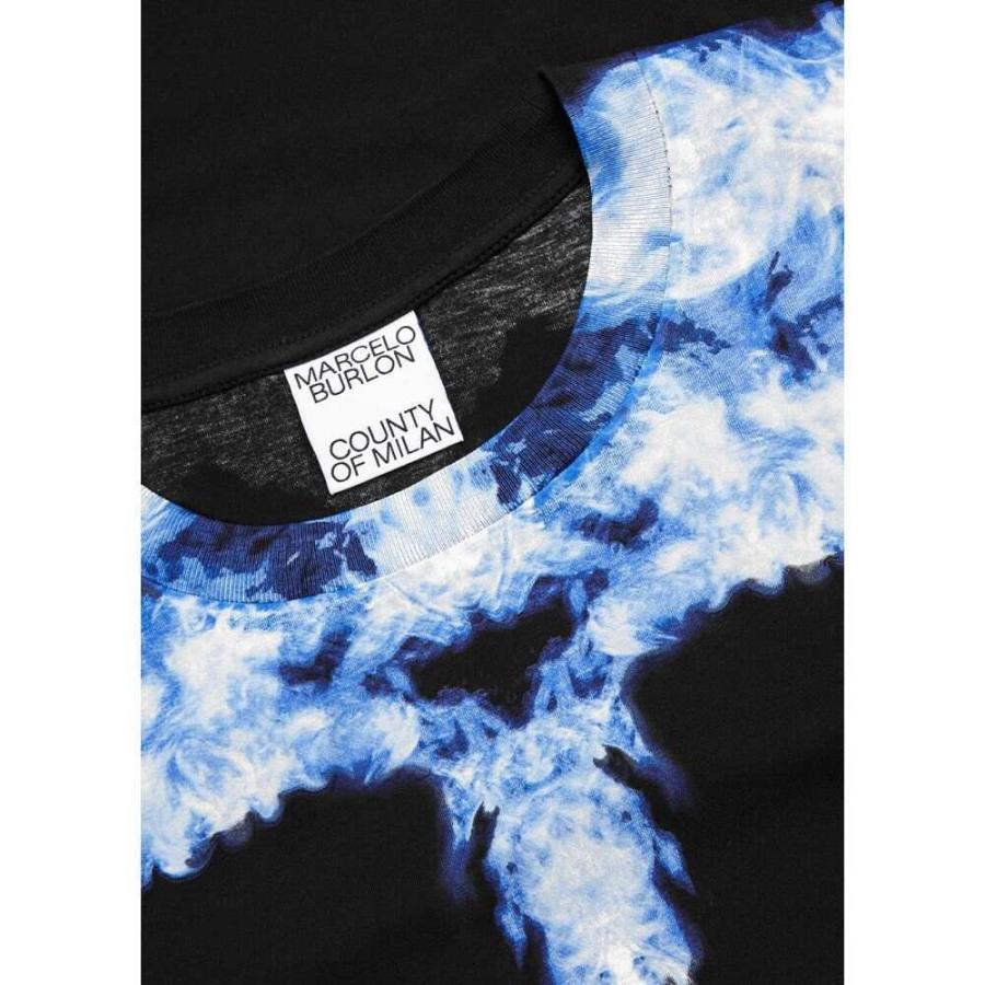 高級感 マルセロバーロン Marcelo Burlon County Of Milan メンズ Tシャツ トップス Smoke Wings T Shirt Black 即日出荷 247groundnews Com