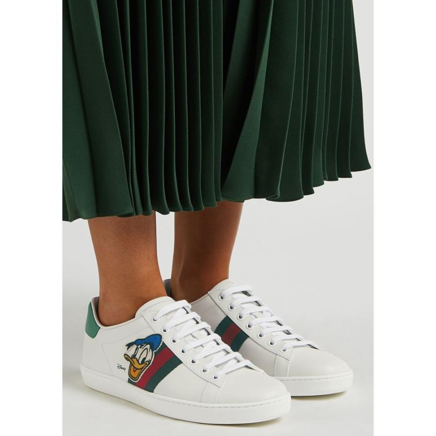 超目玉 グッチ Gucci レディース スニーカー シューズ 靴 X Disney New Ace White Leather Sneakers White Saleアイテム Skylanceronline Com