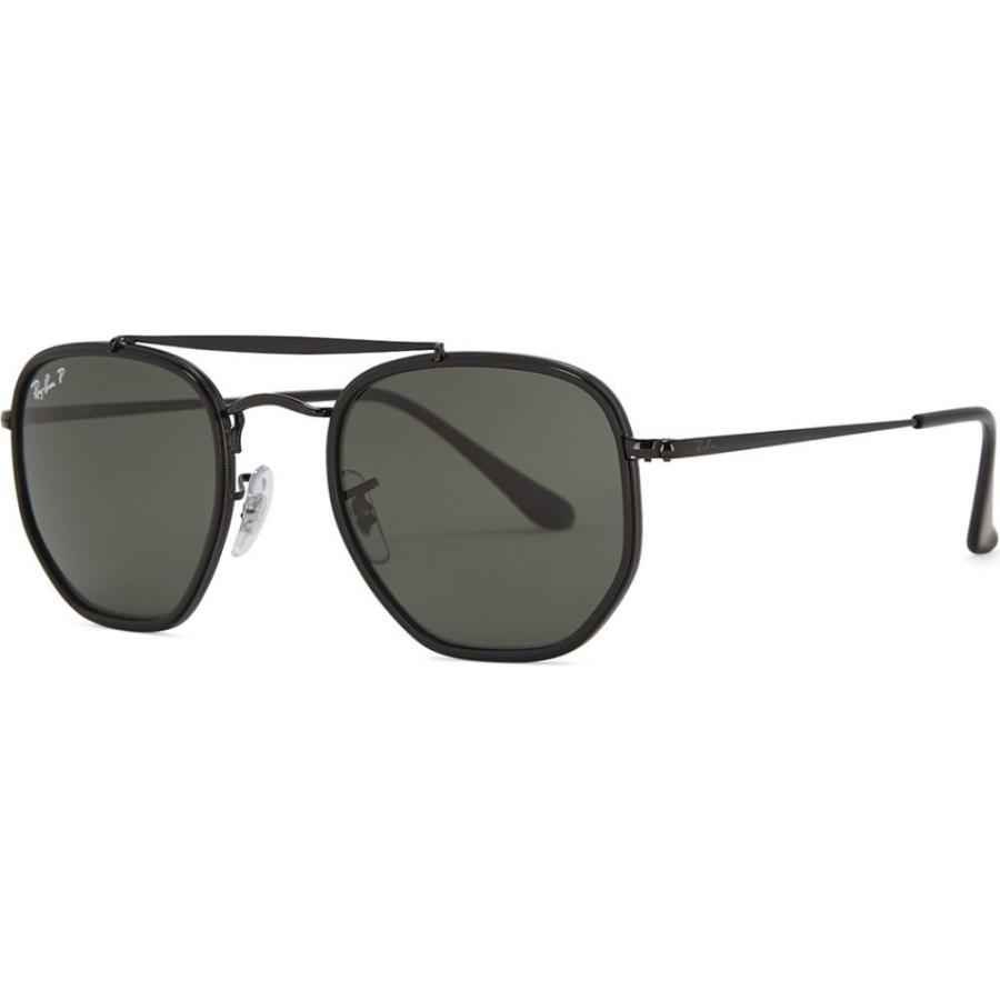代引不可 レイバン Ray Ban レディース メガネ サングラス Marshal Ii Black Aviator Style Sunglasses Black 送料無料 Lewisfamilyinsurance Com
