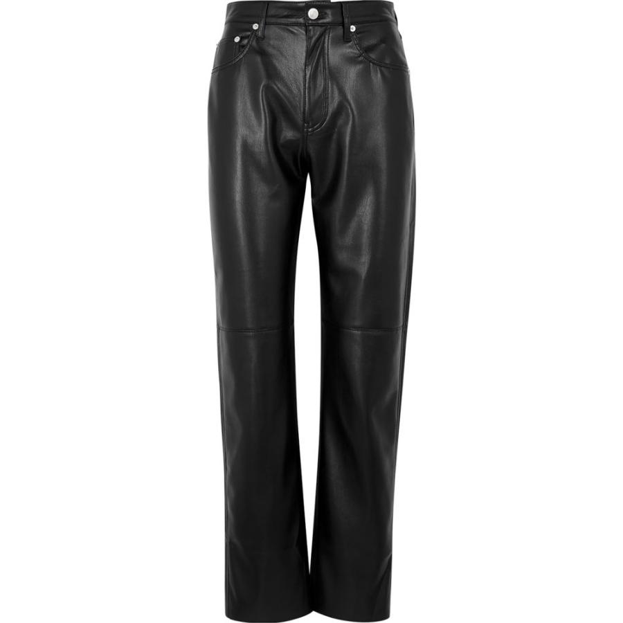 値頃 black Vinni ボトムス・パンツ スキニー・スリム レディース Nanushka ナヌシュカ faux Black trousers leather スキニー、レギパン