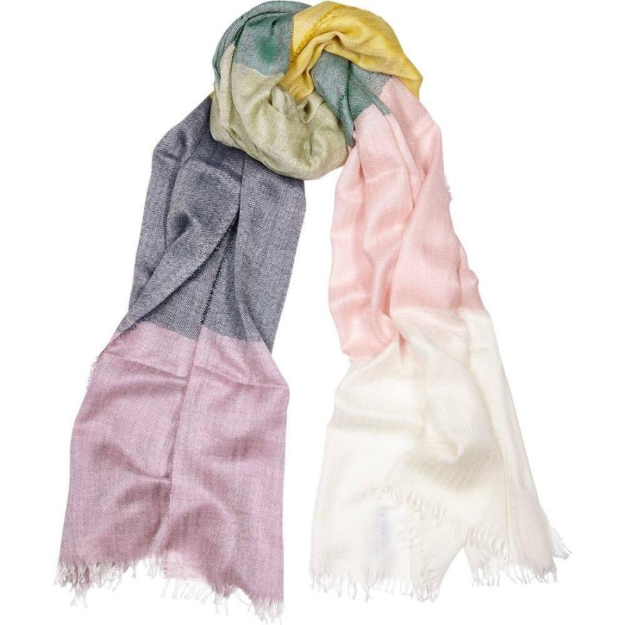 ベグ アンド コー Begg Co レディース マフラー スカーフ ストール Staffa Striped Cashmere Blend Scarf Pink Surbhipansari Com