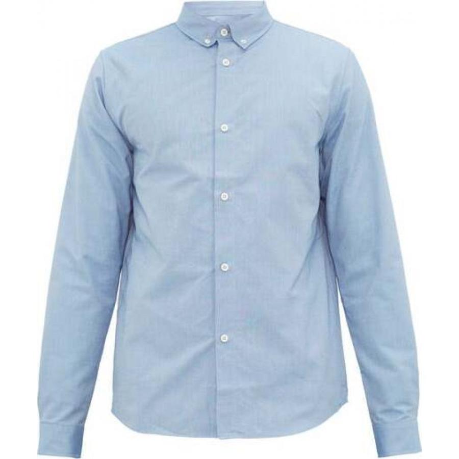 アーペーセー A P C メンズ シャツ トップス Oxford Collar Blue Shirt 人気ブランド Button Down