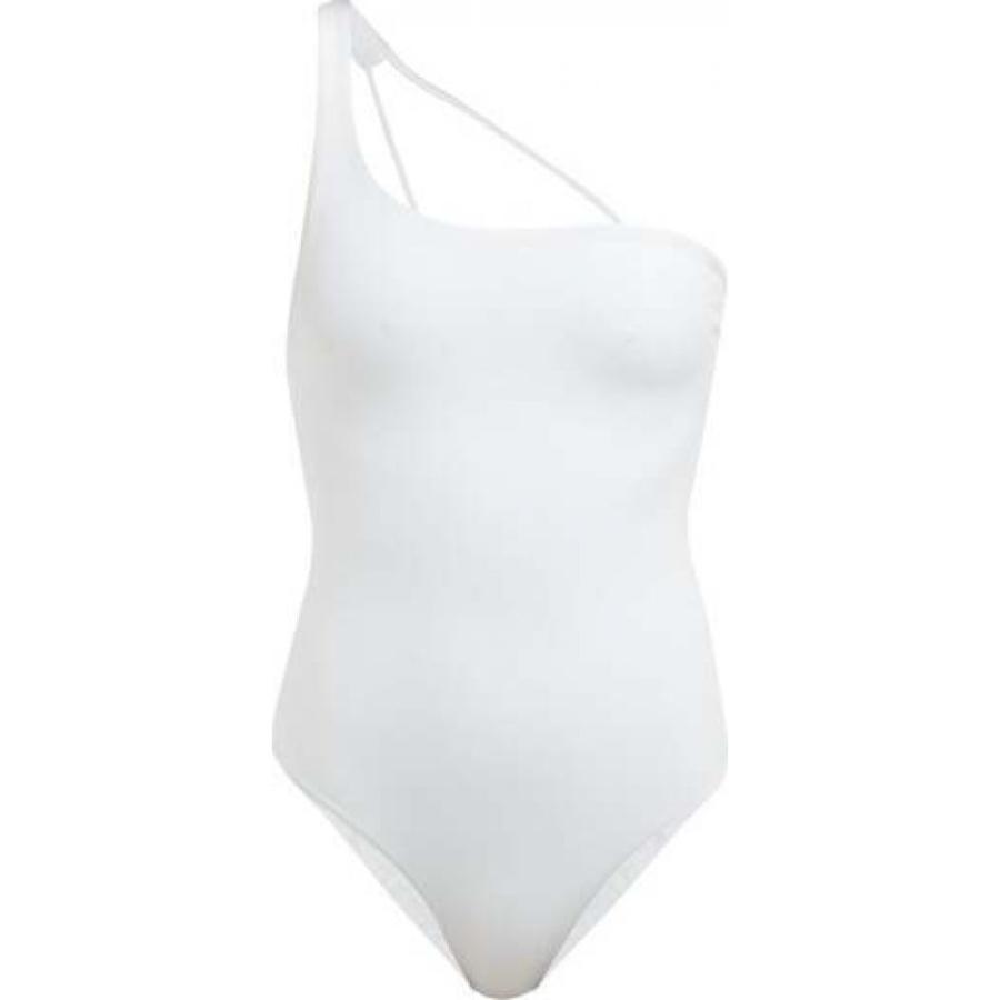 ジェイド Jade Swim レディース ワンピース 水着 ビーチウェア Apex One Shoulder Swimsuit White Apaproduction Fr