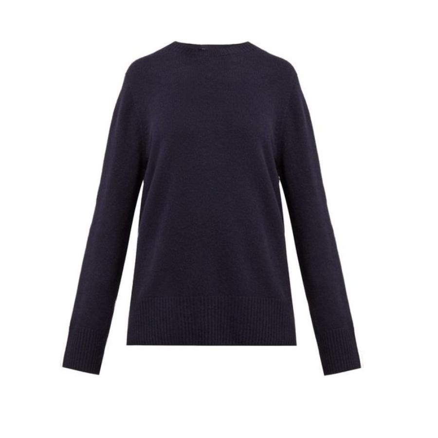 ザ ロウ The Row レディース ニット トップス 往復送料無料 セーター Wool Blend Sibel Navy Sweater