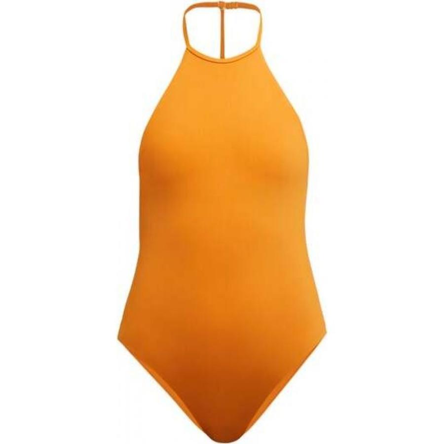 ドス ガーデニアス Dos Gardenias レディース ワンピース 水着 ビーチウェア Superstar Halterneck Swimsuit Orange Erhamah Com
